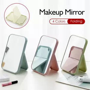 Square-Shape Hand Mirror Held Vanity Fold Mirror Standing Makeup Dresser Mirror. - Picture 1 of 8