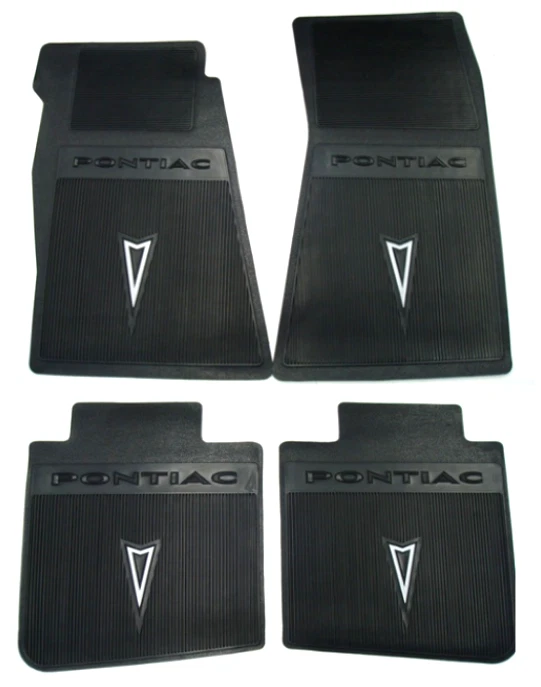 Juego de alfombrillas Pontiac negras 1967-1969 Firebird GTO Lemans Grand Prix Catalina Foto 1 de 4