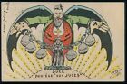 Art Orens France Duez Judge Fraud Political Humor Caricature Old 1910 Postcard