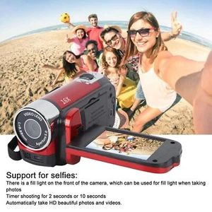 4K 48MP DV Camera 2.7in TFT Rotatable Screen 16x Digital Zoom Video Camera - Picture 1 of 18