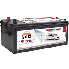 Solis Solarbatterie 220Ah 12V Wohnmobil Batterie Versorgungsbatterie Solar 180Ah
