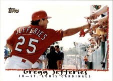 1995 Topps Gregg Jefferies Baseball Cards #526