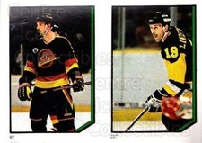 1986-87 O-Pee-Chee Stickers #097-227 Doug Halward, Willy Lindstrom