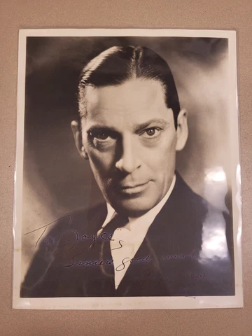 Ned Sparks To Joyce Sincere Good Wishes Autographed 8" x 10" Photograph B & W Cover