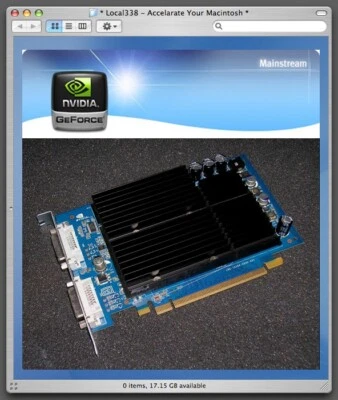 GENUINE Mac Geforce 6600 256mb PCIe Video Card For Apple PowerMac G5 Late 2005 - Image 1 of 2