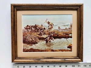 John Clymer PIELES Y CUERO CABELLUDO 8x10 enmarcado 2,5 518 - Imagen 1 de 8