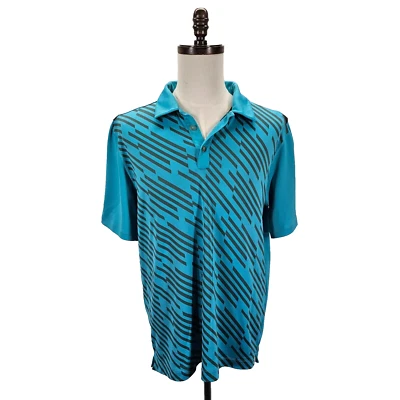 Nike Golf Tour Performance Manga Corta Dri-Fit Polo Cuello Azul Para Hombre L Foto 1 de 4