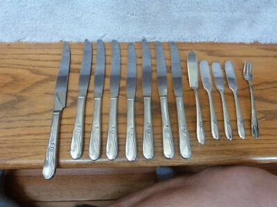 13 cuchillos vintage H&T Meadow Flower cena (8) mantequilla individual (3) mantequilla (1) Foto 1 de 4