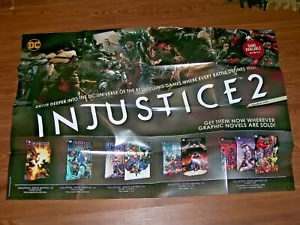 Injustice 2 Spiel/Graphic Novels TPBS Promo Poster 24" x 36" DC 2017 - Bild 1 von 5