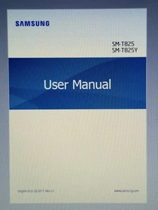 Manuale completo per samsung galaxy tab s3 10" wifi 4g verizon sm-t825 - Foto 1 di 2