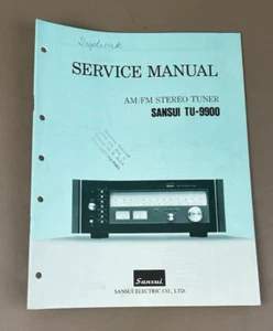 Sansui TU-9900 Am/Fm Stereo Tuner Service Manual D-437 - Picture 1 of 3