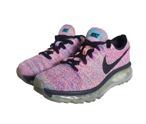 Nike Women's Flyknit Air Max 620659-404 Multicolor Running Shoes Sneakers Size 6 - Picture 1 of 11