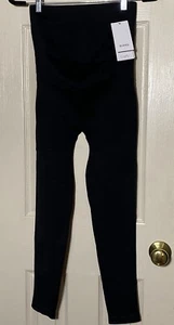 Blanqi Everyday Maternity Belly Support Leggings Black Pregnancy Medium NWT - Afbeelding 1 van 8