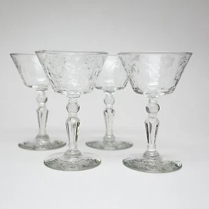 Lot of (4) Rock Sharpe 3006 Champagne Tall Sherbet Glasses 5.5"  - Picture 1 of 12
