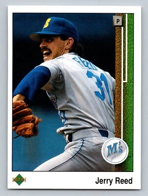 Jerry Reed 1989 Upper Deck #529 Seattle Mariners Baseball Card NM - Image 1 of 2