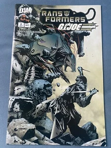 DW TRANSFORMERS G.I. JOE #2 Snake Eyes Vs Decepticon 2003 1ST PRINT NEW UNREAD - Picture 1 of 14