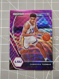 2021-22 Panini Prizm Draft Picks Cameron Thomas SP PURPLE WAVE PRIZM - #18 RC - Picture 1 of 7