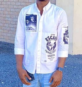 Kenzo Shirt Dragon Queen of Kung Fu, Outer Space, and Gorilla Prints - Picture 1 of 6