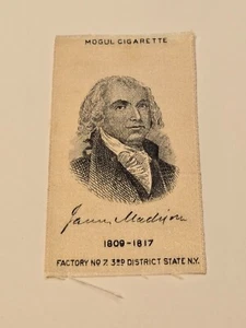 1910 S77 Mogul Zigarette U.S. President Silk James Madison - Bild 1 von 2