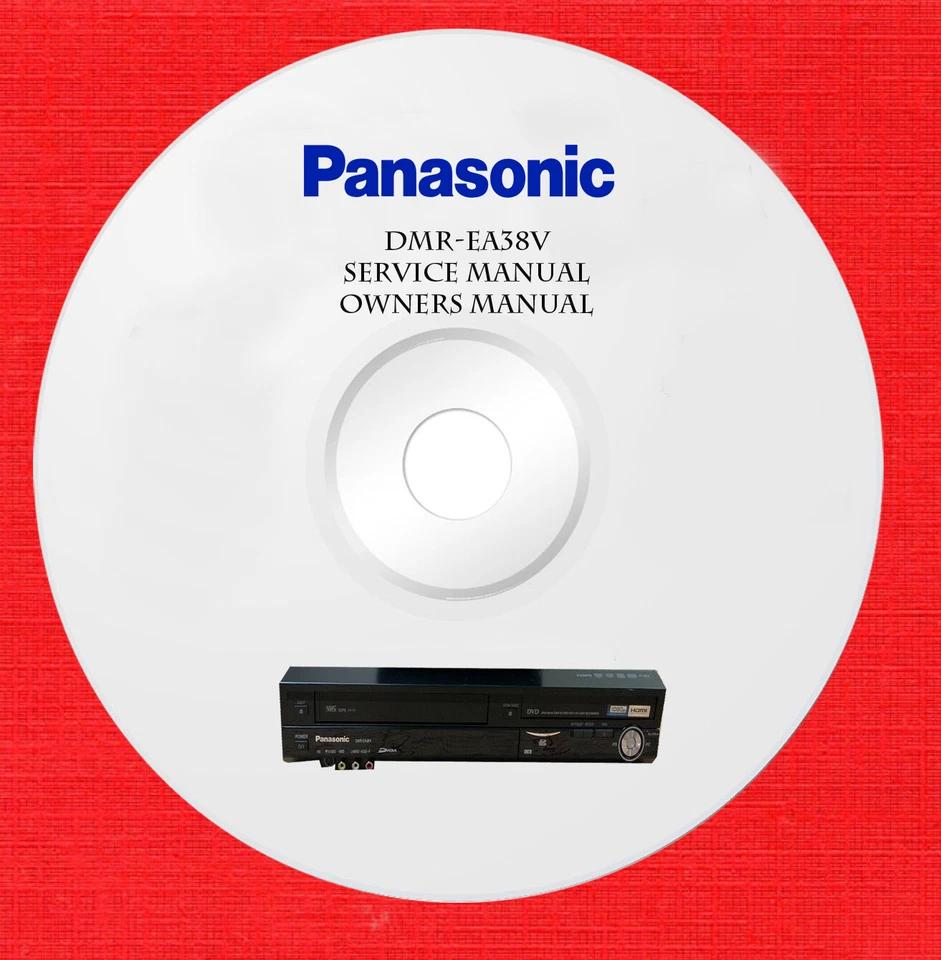 Panasonic DMR-EA38V Service and owners manual on 1 cd in pdf format  - Image 1 of 1