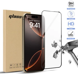 For Apple iPhone 16 Pro Max/16 Plus 9H Hardness Tempered Glass Screen Protector - Picture 1 of 16