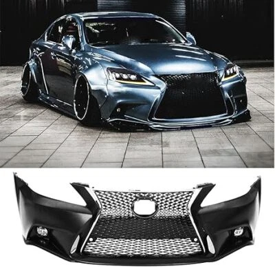 For 2006-2012 Lexus IS250 IS350 Conversion to 14+ F-Sport Front Bumper Black Foto 1 de 4