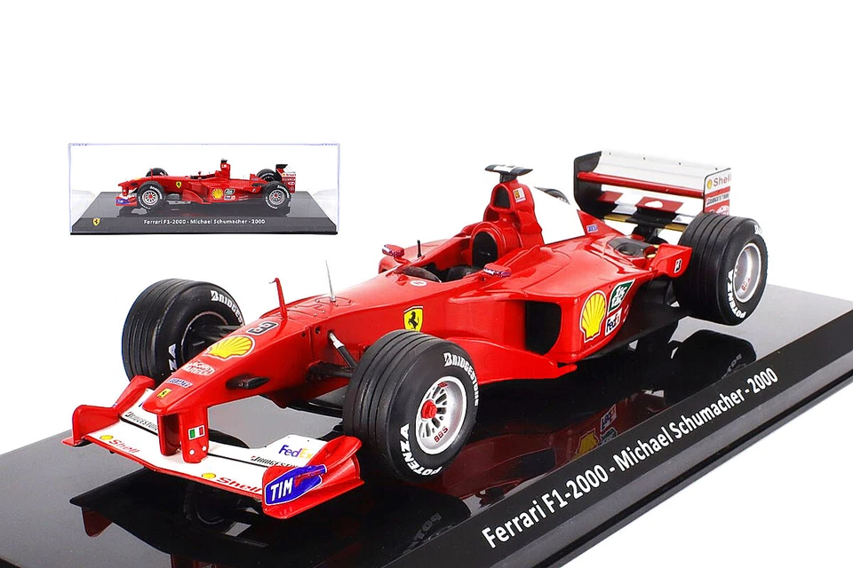 Ferrari F2000 Michael Schumacher Scala 1/24 con vetrina -  Le Grandi Ferrari F1 - Immagine 1 di 1