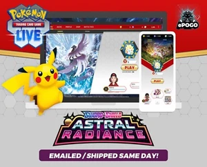 50 Astral Radiance Pokemon TCG Live Online QR Codes Official | SENT SAME DAY - Picture 1 of 2