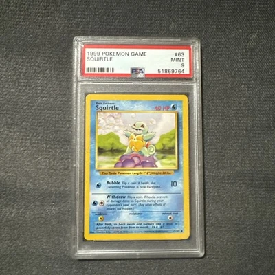 1999 Pokémon Squirtle PSA 9 #63 - Image 1 of 4