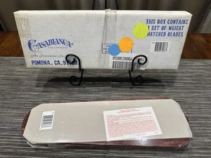 Casablanca 16" B577 Rosewood Lady Delta Replacement Fan Blades 5 Pack - Picture 1 of 7