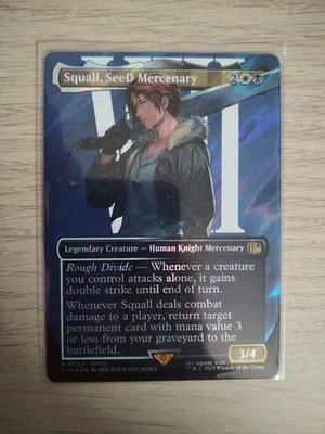 Squall, SeeD Mercenary (Borderless) (Surge Foil) (547) Final Fantasy FIN MTG - Image 1 of 2