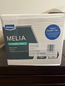 Wickes Melia Sage Patterned Ceramic Wall & Floor Tile - 200 x 200mm - Picture 1 of 3