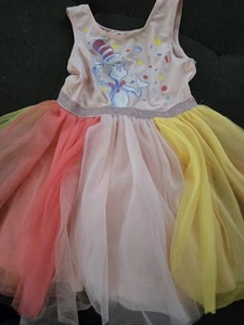 Dr. Suess Cat In The Hat Tutu Dress Size 5t - Picture 1 of 2