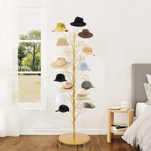 Espositore per cappelli 35 appendiabiti, espositore per cappelli, supporto da pavimento - Foto 1 di 11
