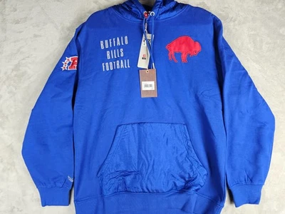 Мужская флисовая толстовка с капюшоном Mitchell & Ness Buffalo Bills команда NFL OG 2.0 большая синяя винтажная - Изображение 1 из 4