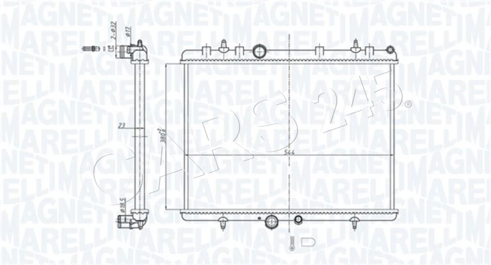 Radiador para CITROEN Berlingo / Primer Mpv C4 Ds4 PEUGEOT 3008 307 00-18 1330 Foto 1 de 1