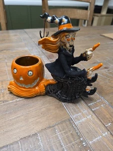Yankee Candle Boney Bunch 2012 Flying Boney Witch Votive Holder 1257362 - Picture 1 of 6