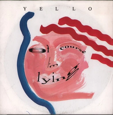 Yello Of Course I'm Lying 7" vinyl UK Mercury 1989 Plastic label design 7" - Image 1 of 2