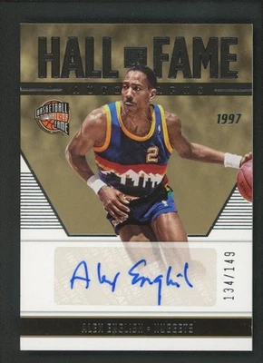 2022-23 ALEX ENGLISH 134/149 AUTO PANINI CHRONICLES HALL OF FAME AUTOGRAPHS - Image 1 of 2