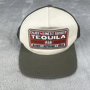 Cappello camionista regolabile ricamato taglia unica verde tequila panna 818 - Foto 1 di 6