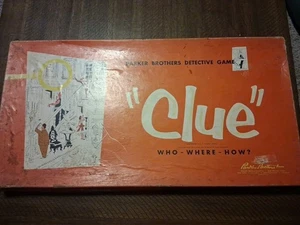 Vintage 1960 Clue Detective Brettspiel Parker Brothers komplett guter Zustand - Bild 1 von 3