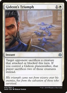 Gideon's Triumph 3x FOIL WAR MTG War of the Spark poco común como nuevo blanco - Imagen 1 de 1
