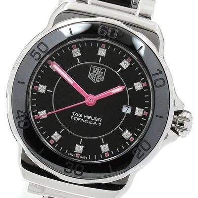 TAG HEUER Fórmula 1 WAH131A 12P Diamante Fecha GEMA Cuarzo Limitado Damas_910452 Foto 1 de 4
