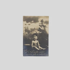 Cartolina fotografica epoca Fascismo Bambino con il fez Fotocelere VG 1926 Rara - Picture 1 of 2