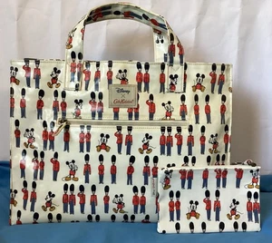 Disney X Cath Kidston Mickey Mouse London Shopper Bag + Pouch/ Coin Purse - Picture 1 of 20
