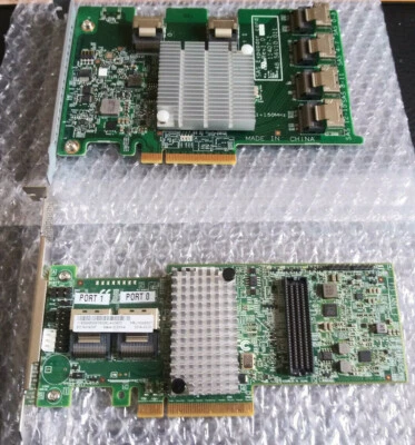 IBM M5110 (LSI 9207-8i) + 16 PORT IBM SAS EXPANDER w/2x 8087 CABLES IT MODE 2308 - Image 1 of 4