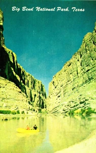 Postcard Santa Elena canyon Big Bend national Park Texas - Picture 1 of 2