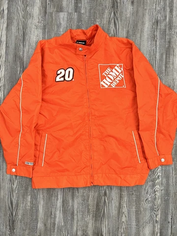 Joey Logano #20 Home Depot Nascar Kids Jacket Size L (14/16) Cover