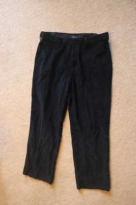 Pantalones negros Croft & Barrow para hombre 100 % algodón talla 36x30 Foto 1 de 4