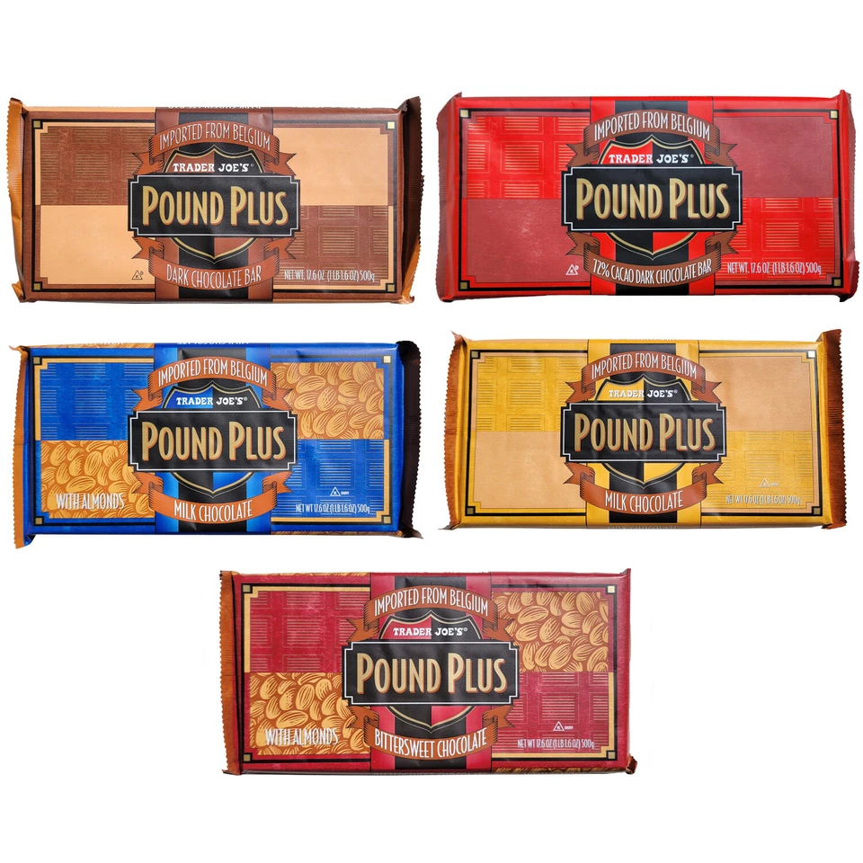 Trader Joes Pound Plus Chocolate Bars from Belgium 1-Pack (Variety of Flavors) - Image 1 of 1